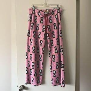 Paul Frank Fuzzy Penguin Pajama Pants Size M